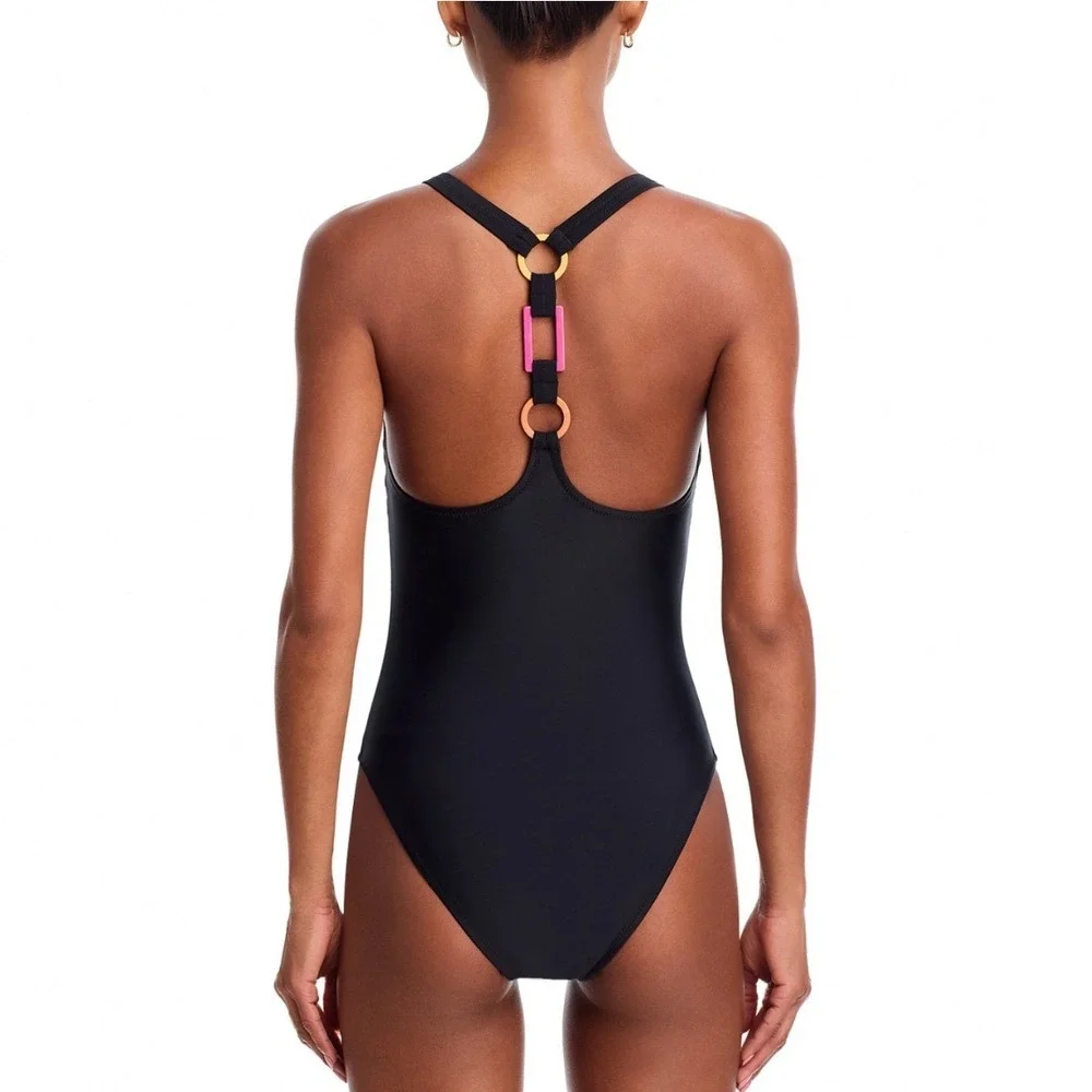 Solid & Striped The Odette One Piece Swimsuit Noir Black XL RE26-S1328SOL-NR